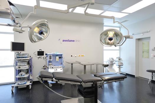 Operačná sála na Avelane clinic s najmodernejším vybavením pre chirurgické zákroky